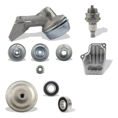 Kit transmissão vela escape embreagem rolamento para roçadeira Stihl FS120, FS200, FS44, FS55, FS80, FS85, KA8