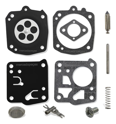 Kit diafragma reparo carburador para motosserra Stihl MS051, ITC133, Husqvarna 162