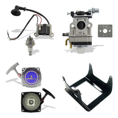 Kit bobina carburador tampa para roçadeira 43cc Branco Ferrari Garthen
