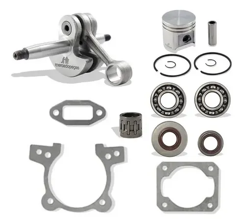 Kit virabrequim com retentor e rolamento para roçadeira Stihl FS220, FR220, FS200