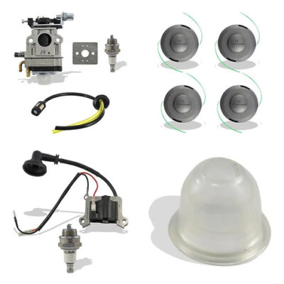 Kit carburador carretel bobina bulbo para roçadeira 43cc