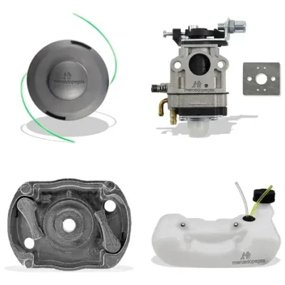 Kit 2 carretel carburador partida tanque para roçadeira Husqvarna 128R 129R