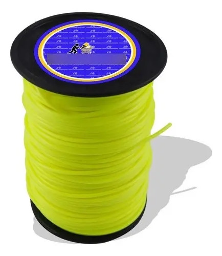 Bobina fio nylon quadrado 3mm 220m para roçadeira 220cc