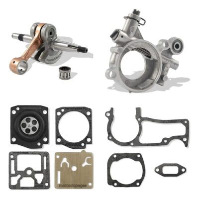 Kit virabrequim bomba reparo carburador 2x juntas para motosserra Husqvarna 362, 365, 371, 372, 372XP
