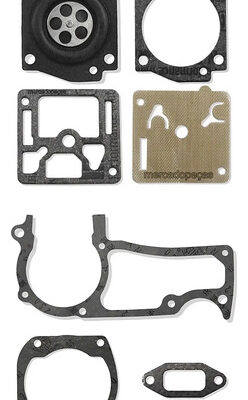 Kit reparo carburador 2x juntas para motosserra Husqvarna 362