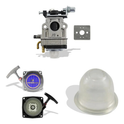 Kit carburador tampa bulbo para roçadeira Intertec 430, Branco, Ferrari, Garthen