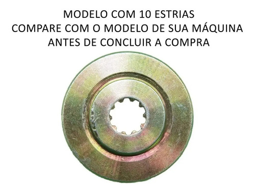 Kit arruela flange transmissão para roçadeira Toyama 43cc, TBC52, TBC63, Kawashima KW43, Nagano RN43 - Imagem 3