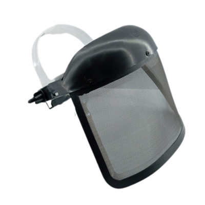 Protetor facial telado c/catraca testeira preta