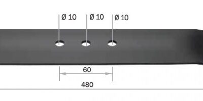 Lâmina 480 mm para cortador de grama Trapp MC-50 850 sem recolhedor