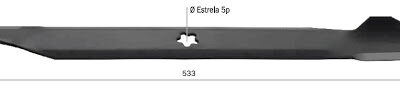 Lâmina para trator cortador de grama Husqvarna LT155 Murray 13,5 15,5 18,5 hp