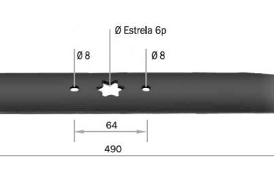 Lamina para trator mtd 605/660/675 12,5/13hp s/rec