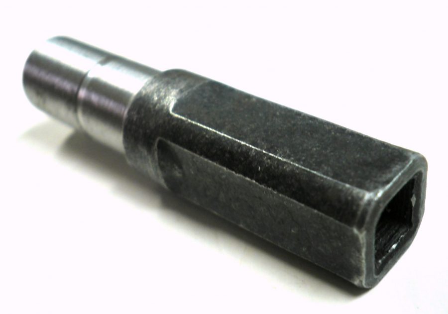 Uniao do carda conector do tubo motopoda intertec-105/265 rosca femea m7 x interno quadrado