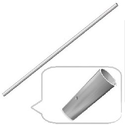 Tubo s/buchas moto-poda meio intertec-105 26mm x 1290mm