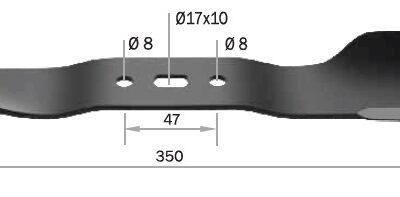 Lâmina 350 mm para cortador de grama Trapp MC-350G MC-40R